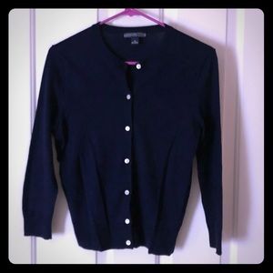 Blue button up cardigan